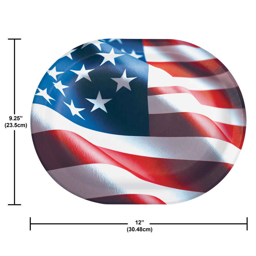 Oval Platter - Freedom Flag Party Decoration