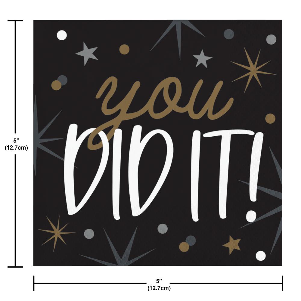 Beverage Napkin - Glowing Grad Party Decoration