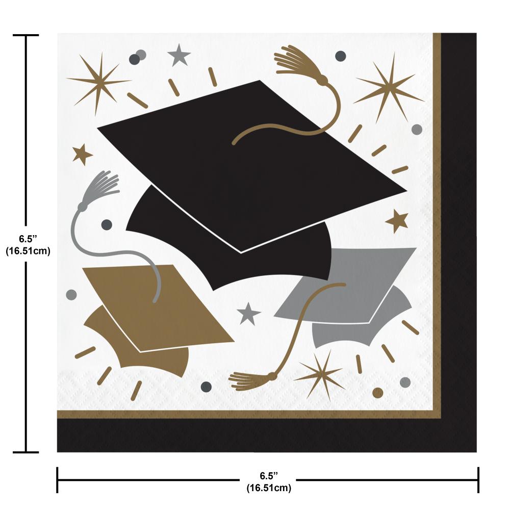 Luncheon Napkin - Glowing Grad Party Decoration