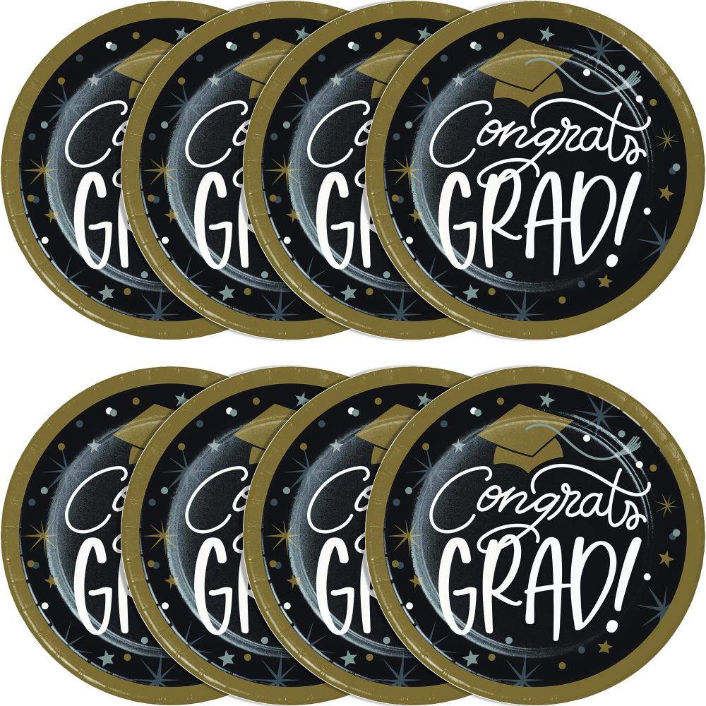 Luncheon Plate - Glowing Grad Party Decoration