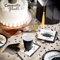 School Spirit White Graduation Beverage Napkins Party Decoration