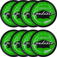 School Spirit Green Graduation Dinner Plates Party Decoration