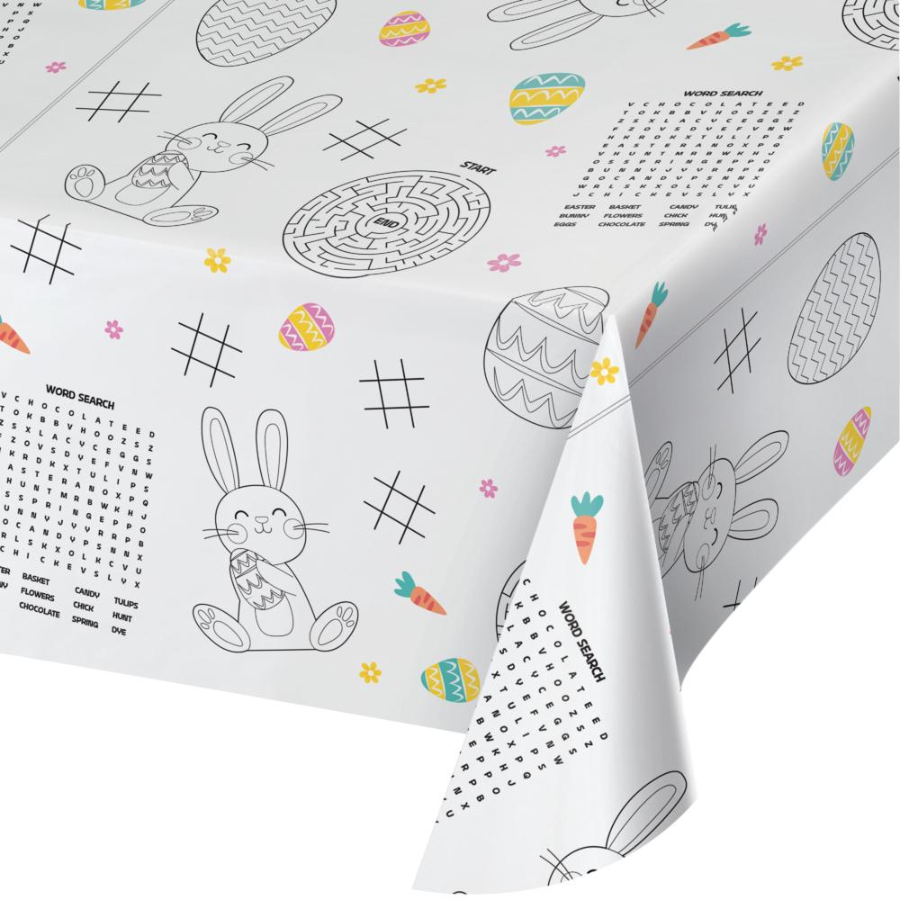12/Case Paper Tablecover - Kids Easter Activity - Easter Party Supplies by Creative Converting