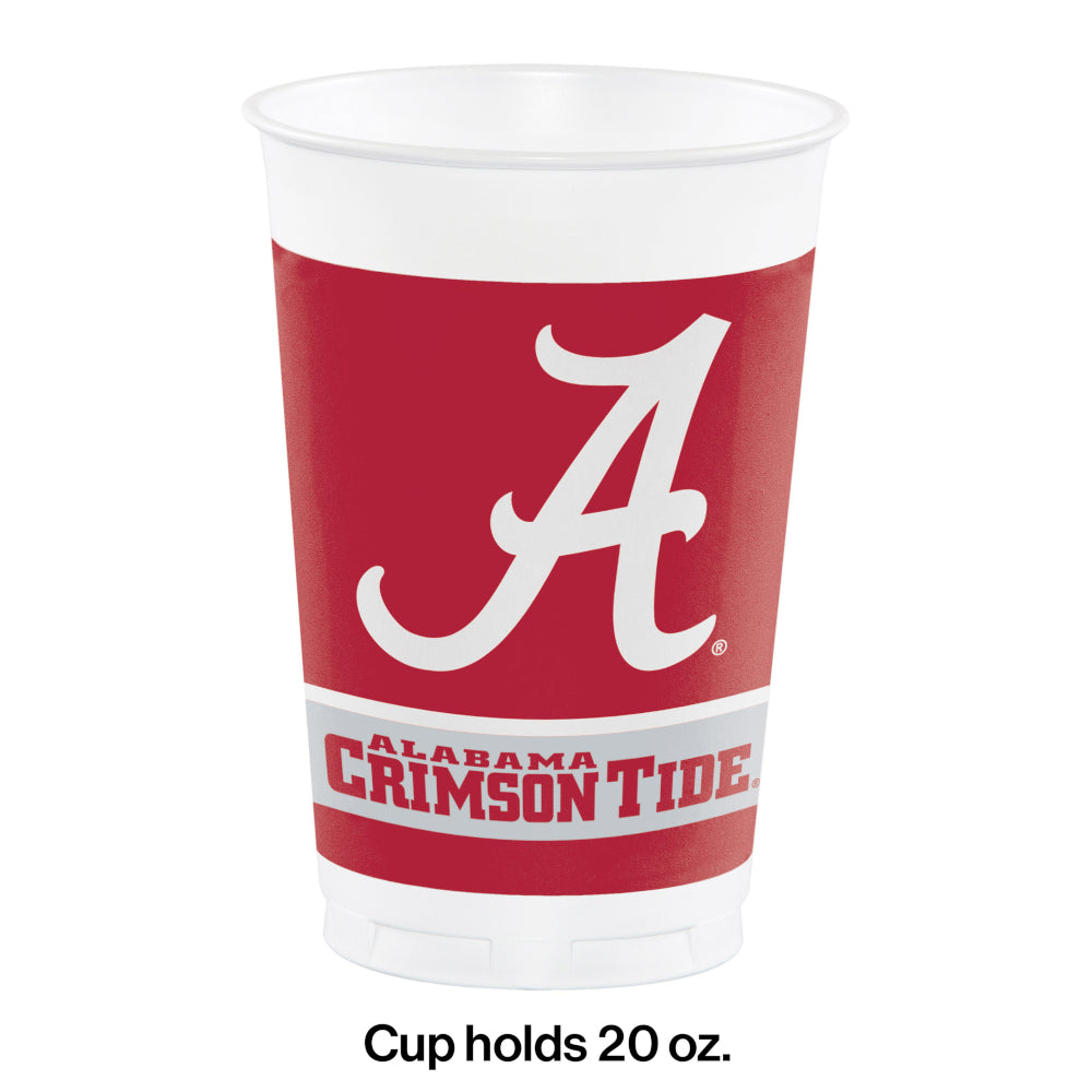 98 Pack University of Alabama Crimson Tide Party Supplies Retail Floor Display - Sports Party Supplies by Creative Converting