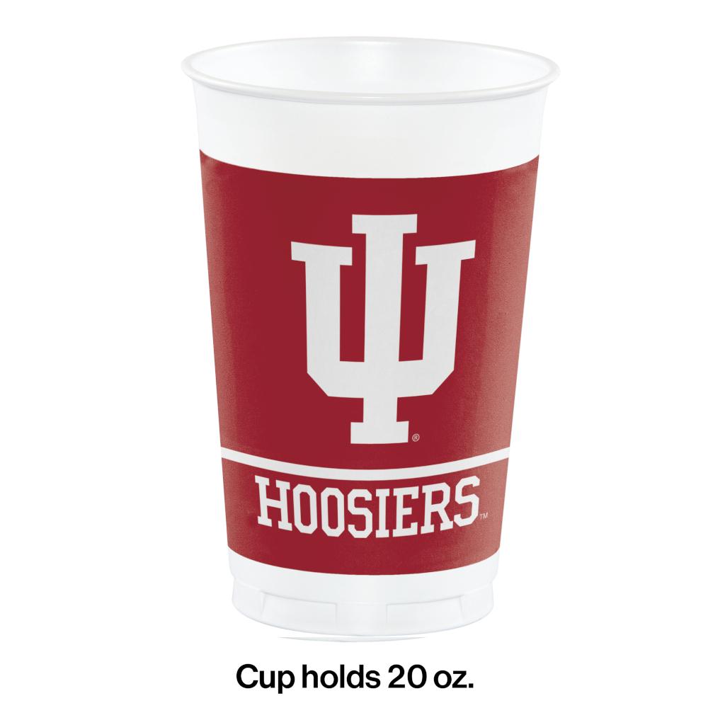 96ct Bulk Indiana University 20 oz Plastic Cups