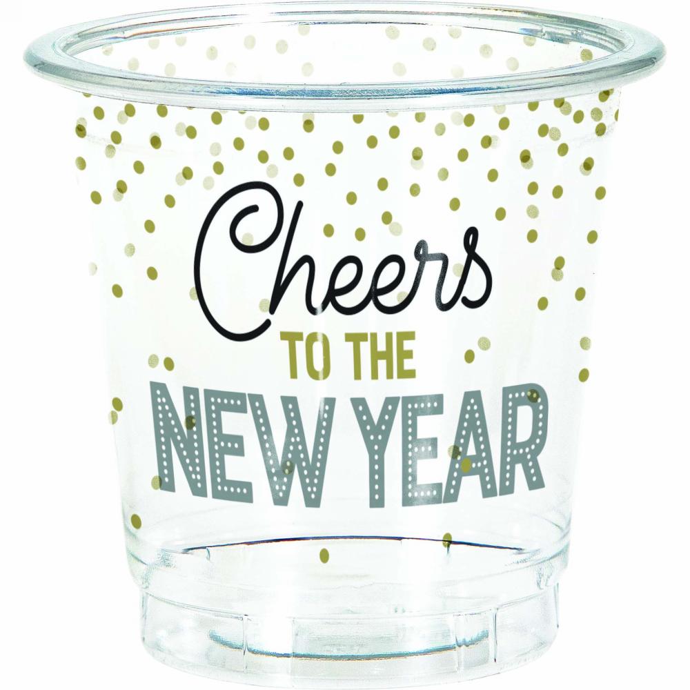 96/Case 8ct 2 oz Shot Glass - New Years - New Year's Eve Party Supplies by Creative Converting