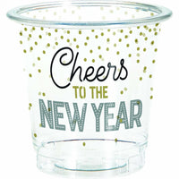 96/Case 8ct 2 oz Shot Glass - New Years - New Year's Eve Party Supplies by Creative Converting