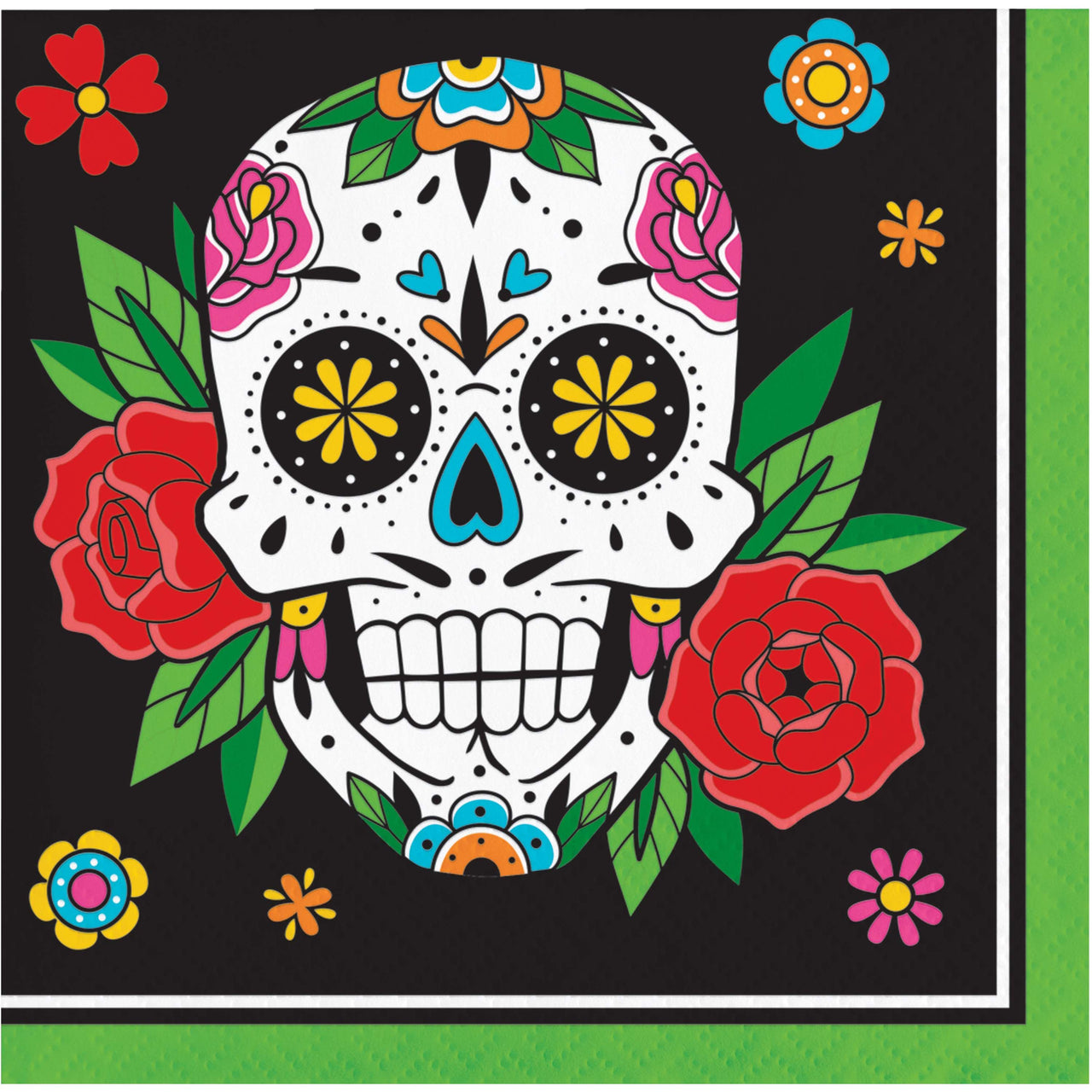 Skelebration Beverage Napkins 5" x 5"