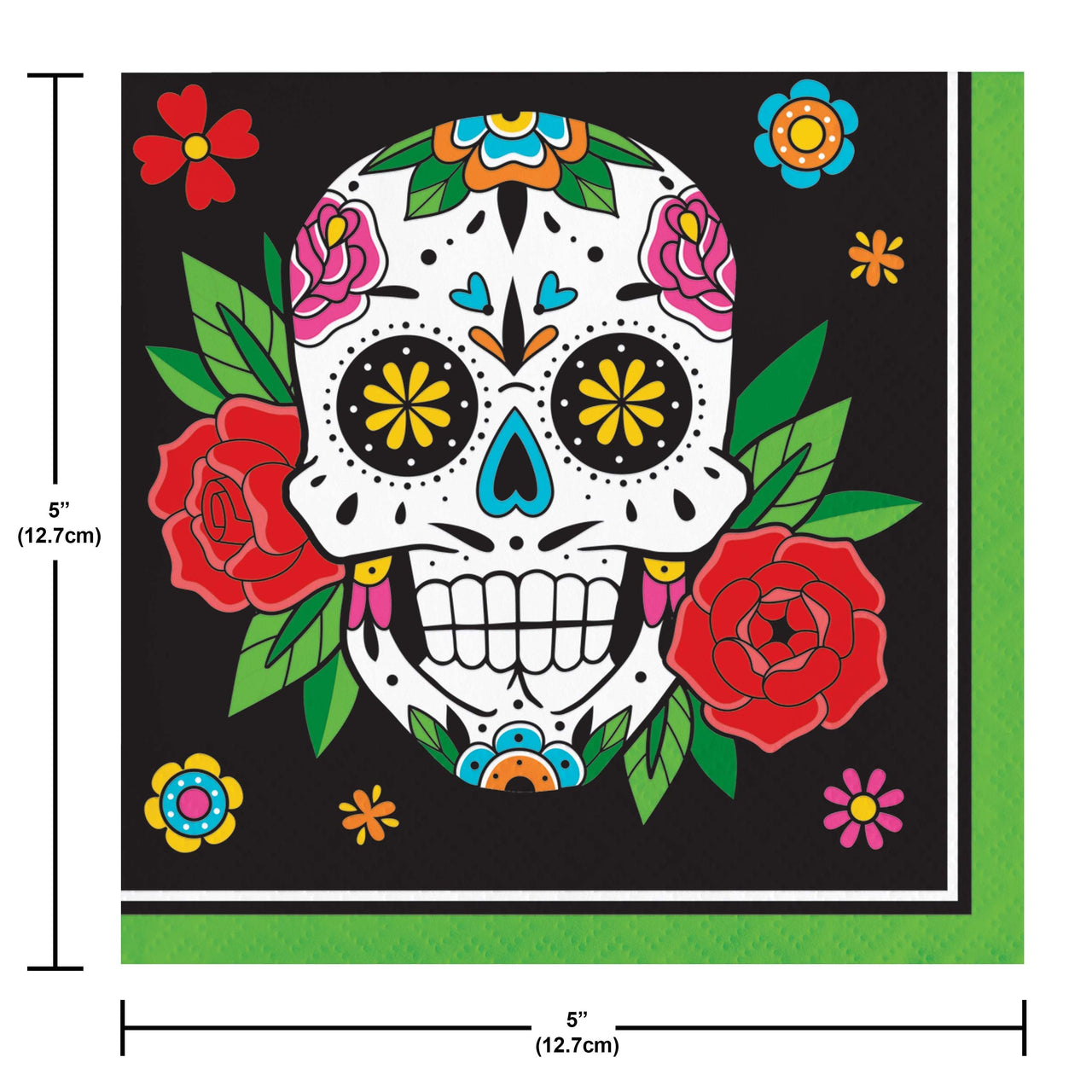 Skelebration Beverage Napkins 5" x 5"