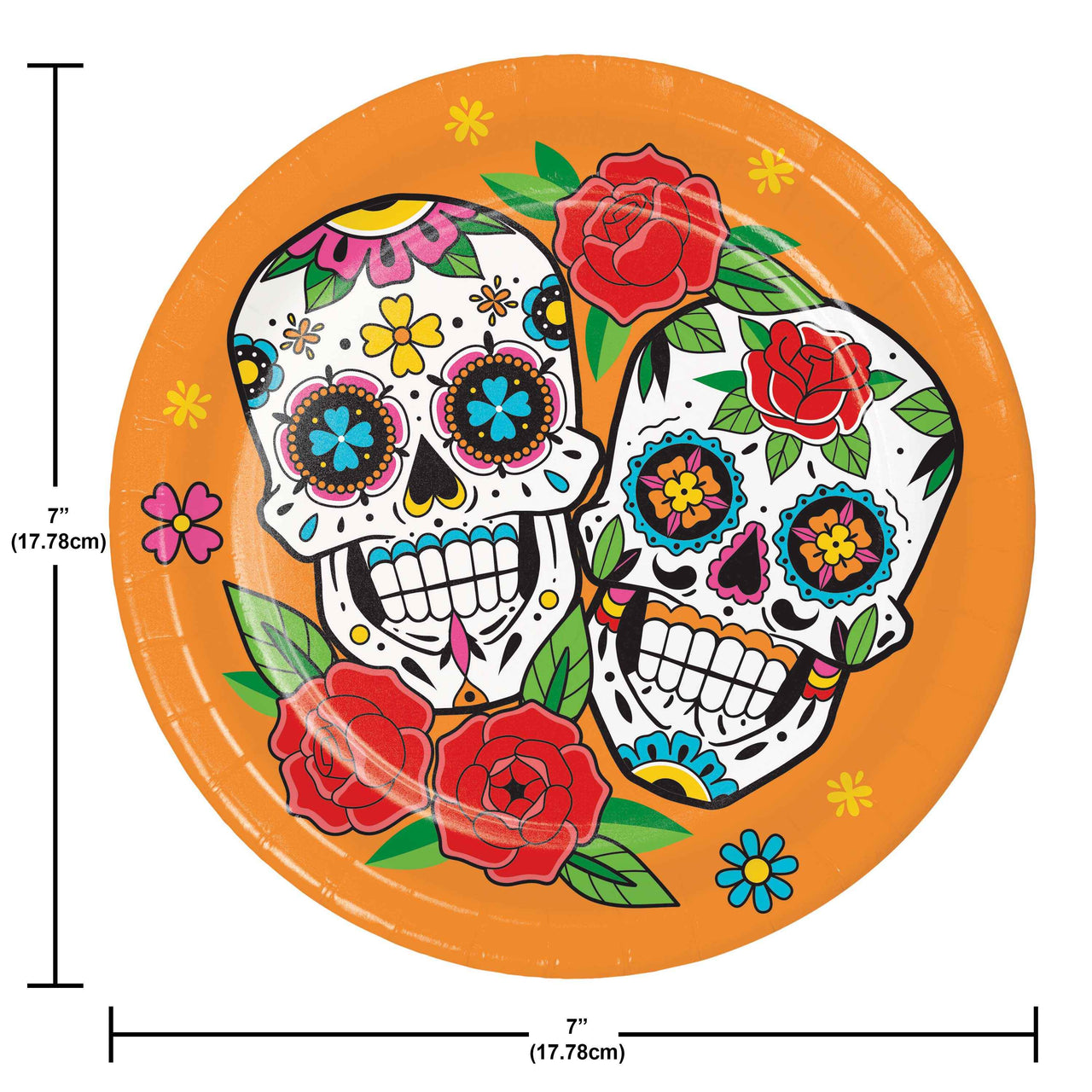 Skelebration Luncheon Plates 7"