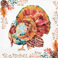 Tasteful Turkey Paper Luncheon Napkin (Case of 192) - Thanksgiving Party Supplies by Creative Converting
