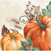 Harvest Delight Paper Beverage Napkin (Case of 192) - Thanksgiving Party Supplies by Creative Converting