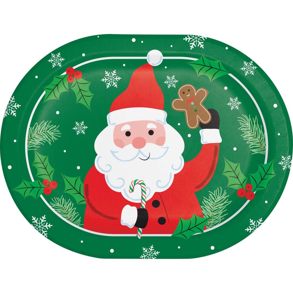 Oval Platter - Christmas Cheer Party Decoration from Bulk Party Supplies