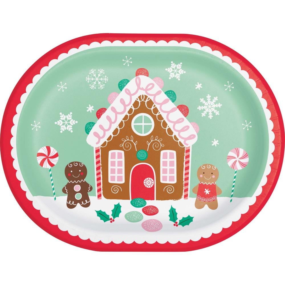 Oval Platter - Holiday Sweets Party Decoration from Bulk Party Supplies