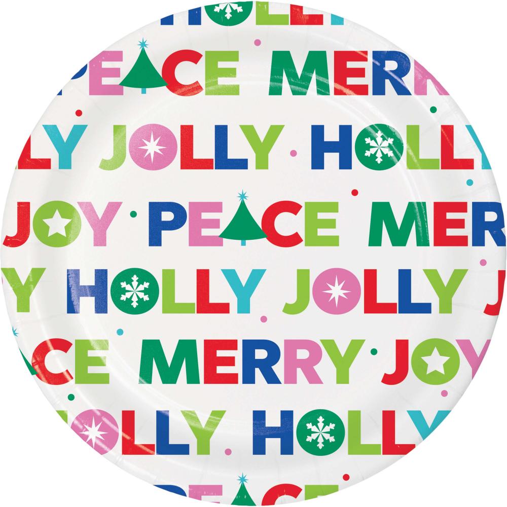 Luncheon Plate - Joyful and Jolly Party Decoration