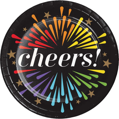 96/Case Luncheon Plate - New Year's Radiance - New Year's Eve Party Supplies by Creative Converting