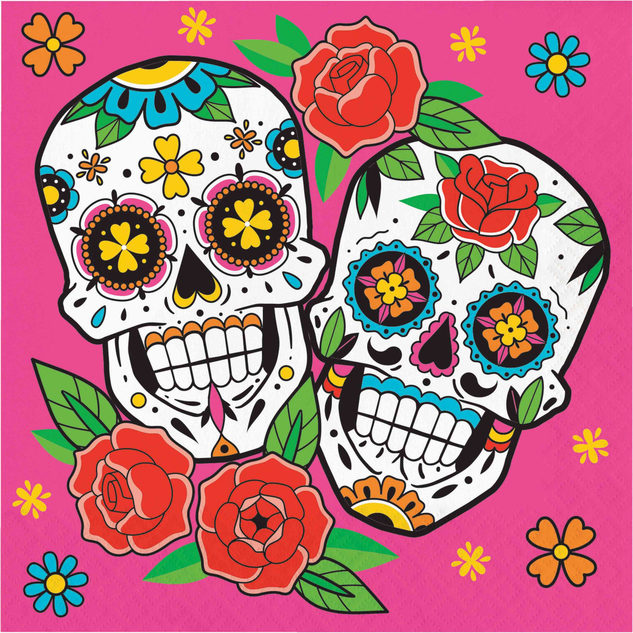 Skelebration Luncheon Napkins 6.5" x 6.5"