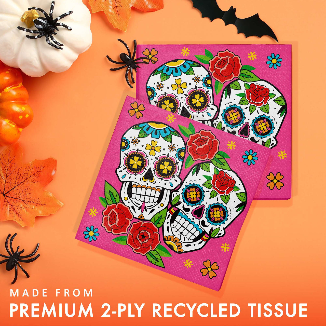 Skelebration Luncheon Napkins 6.5" x 6.5"