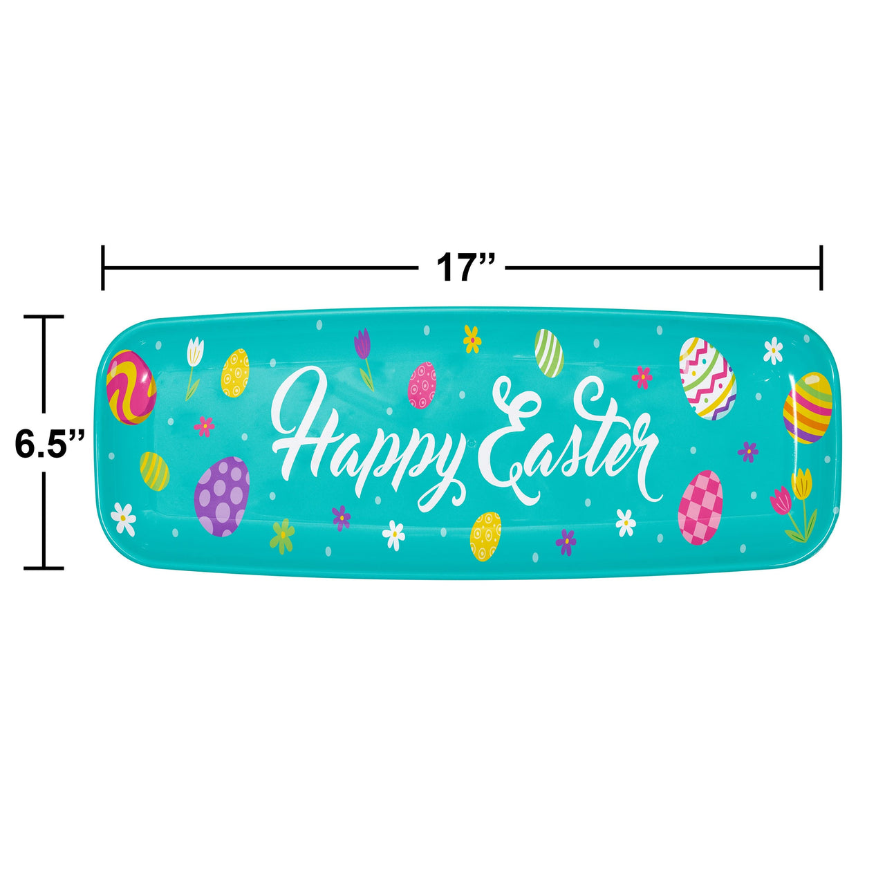 Easter Decor Plastic Trays 17" x 6.5"