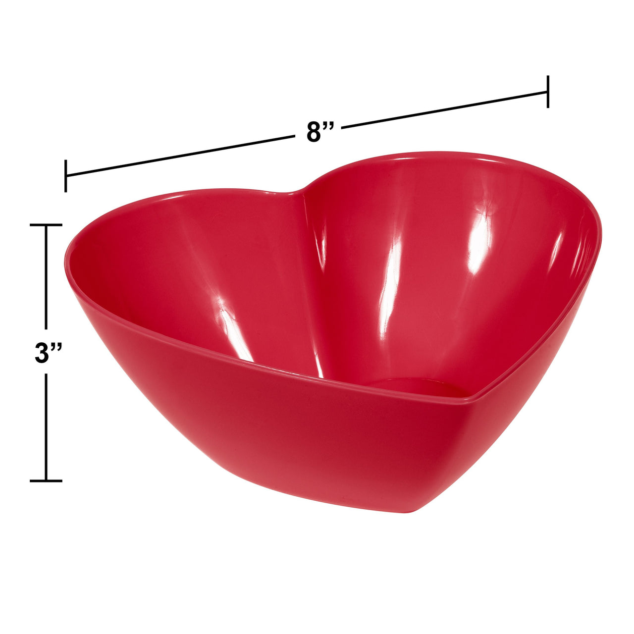 Valentine Tableware Heart Plastic Bowls
