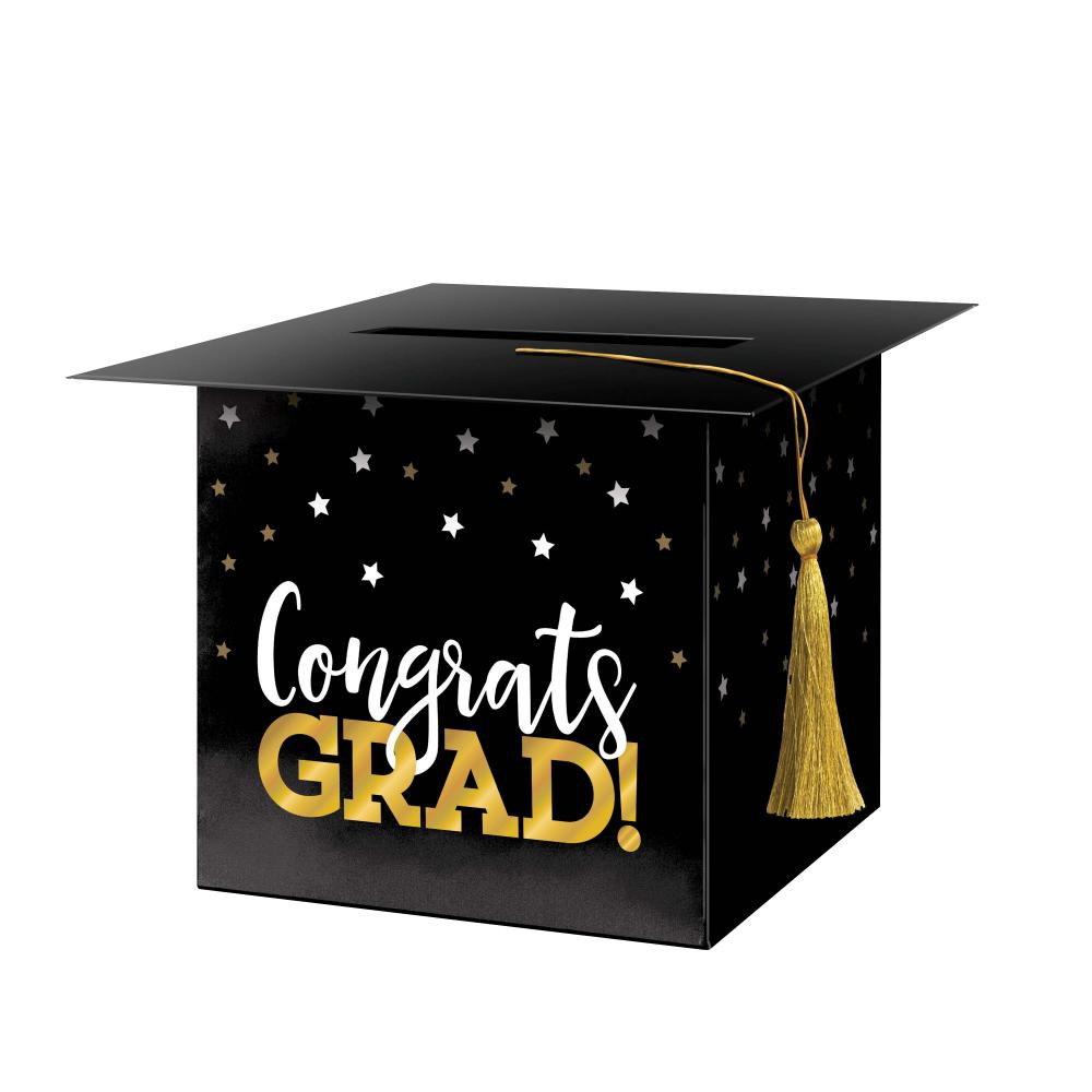 6/Case Card Box Mortarboard - Graduation - Graduation Party Supplies by Creative Converting