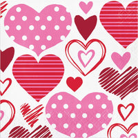 192/Case Luncheon Napkin - Joyful Hearts - Valentine's Day Party Supplies by Creative Converting