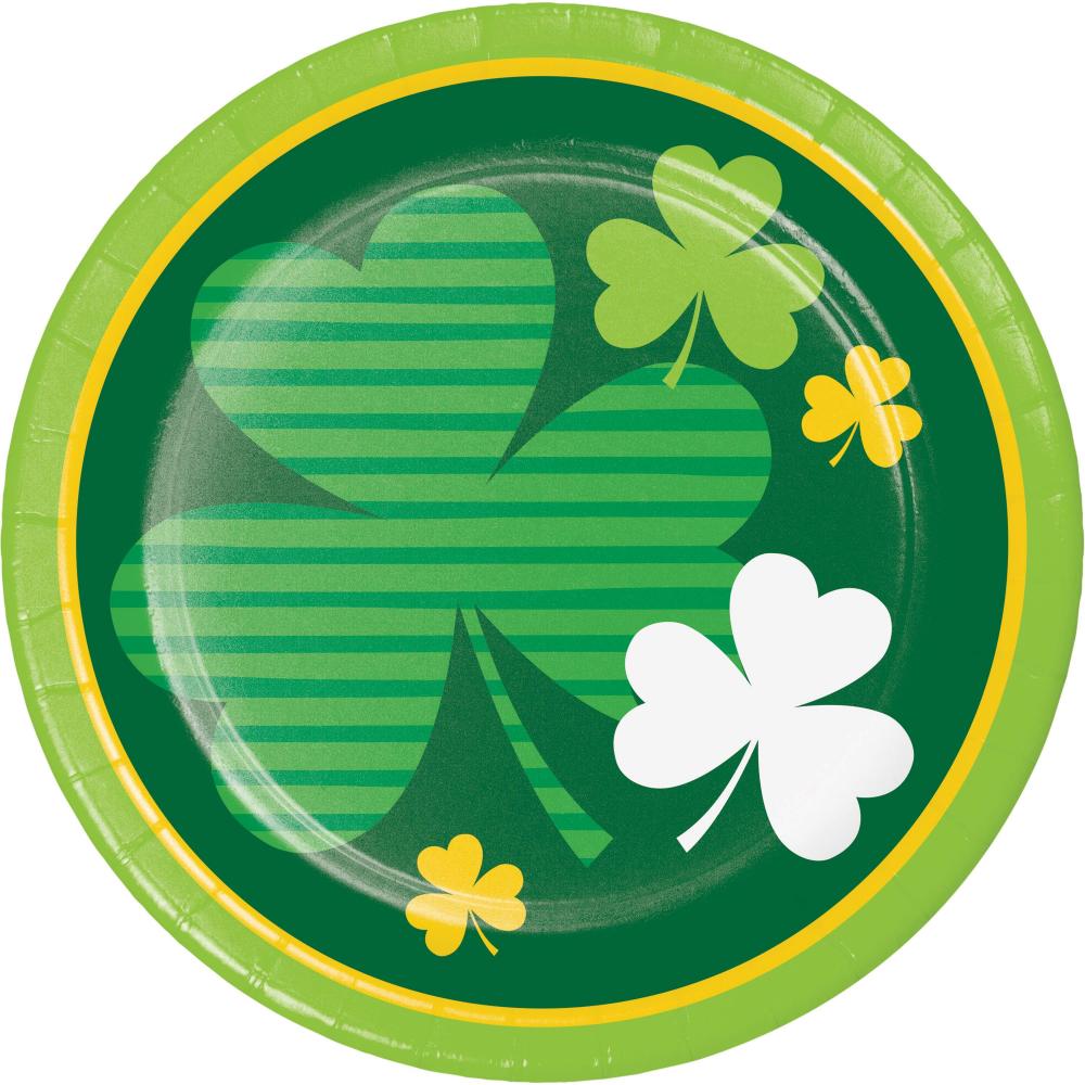 96/Case Luncheon Plate - Irish Wishes - St. Patricks Day Party Supplies by Creative Converting