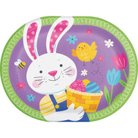 96/Case Oval Platter - Bunny Bliss - Easter Party Supplies by Creative Converting