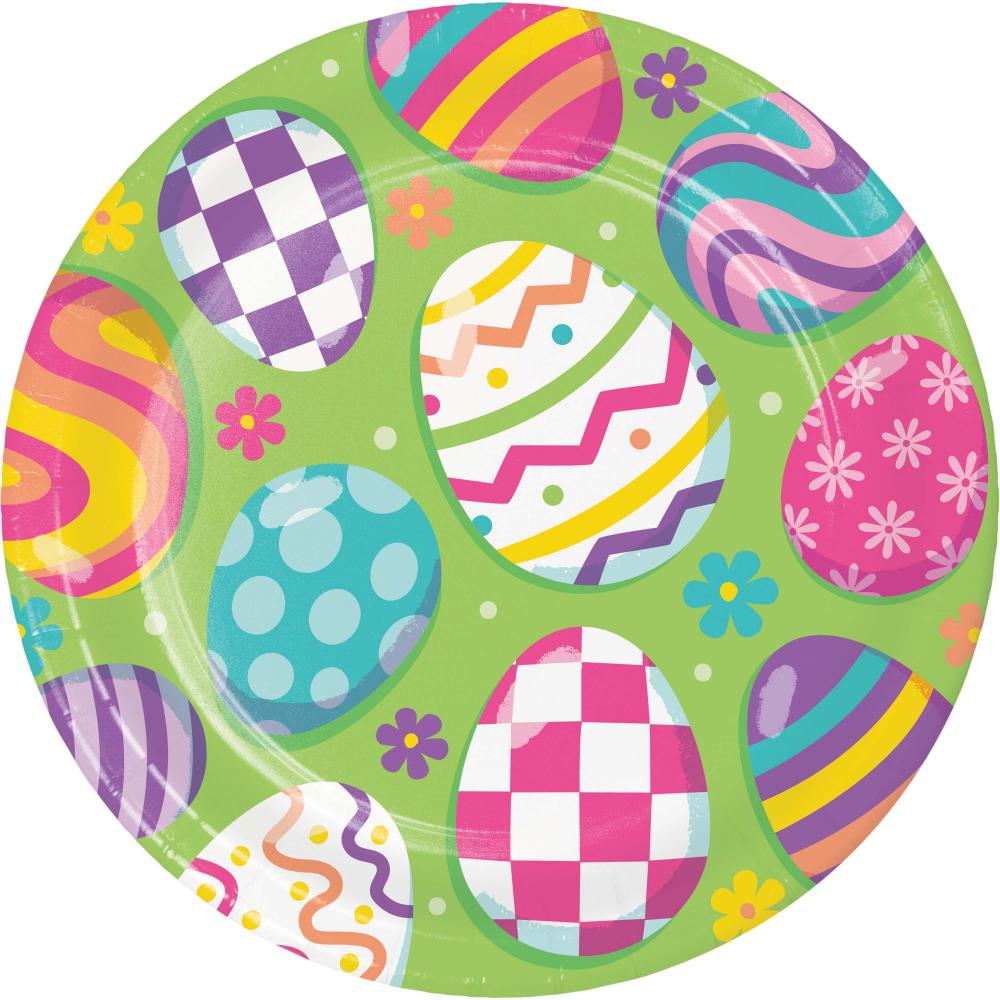 96/Case Dinner Plate - Eggscellent Easter - Easter Party Supplies by Creative Converting