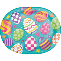 96/Case Oval Platter - Eggscellent Easter - Easter Party Supplies by Creative Converting