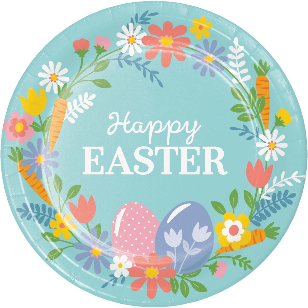 96/Case Dinner Plate - Easter Frills - Easter Party Supplies by Creative Converting