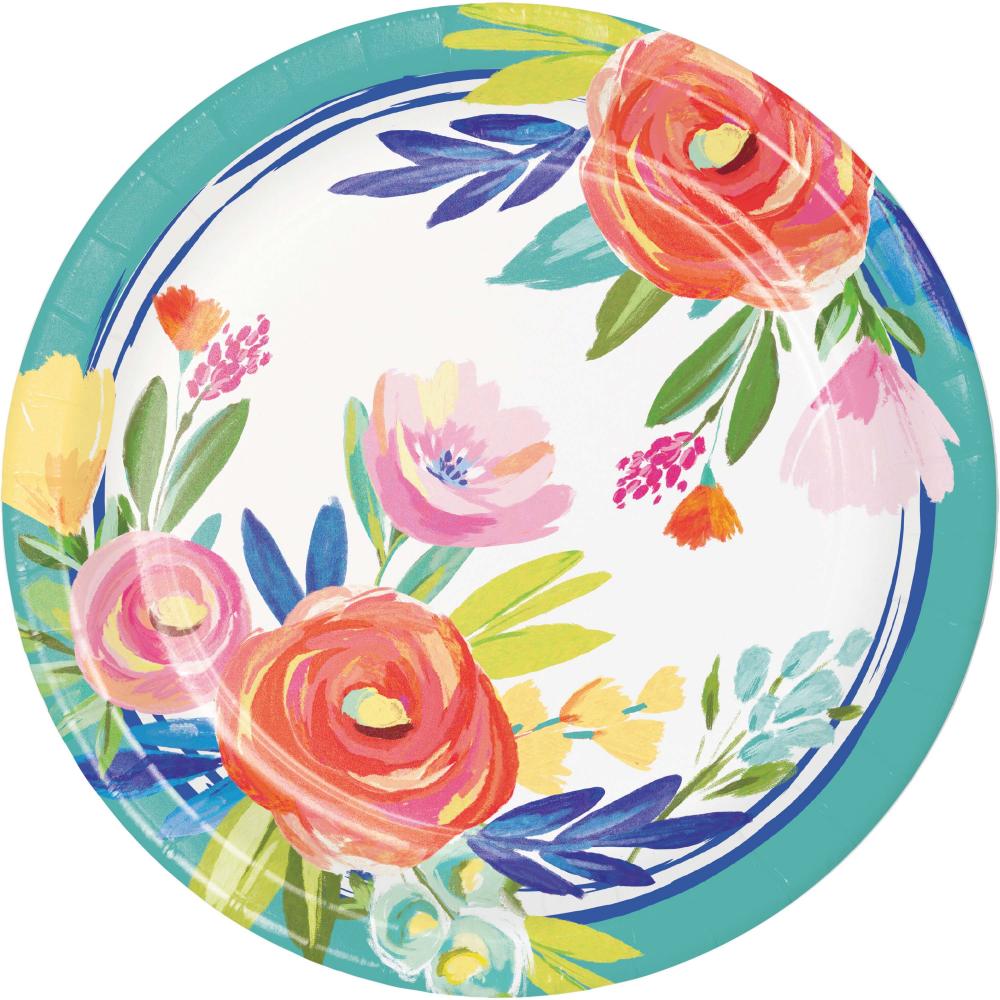 96/Case Dinner Plate - Fragrant Florals - Party Themes by Creative Converting