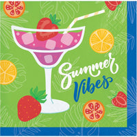 192/Case Beverage Napkin - Summer Sippin' 