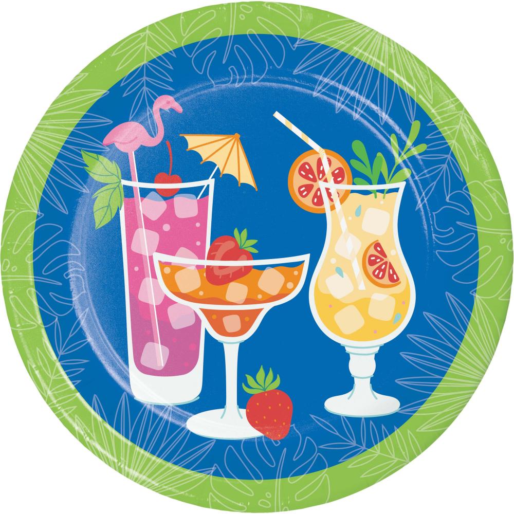 96/Case Dinner Plate - Summer Sippin' - Party Themes by Creative Converting