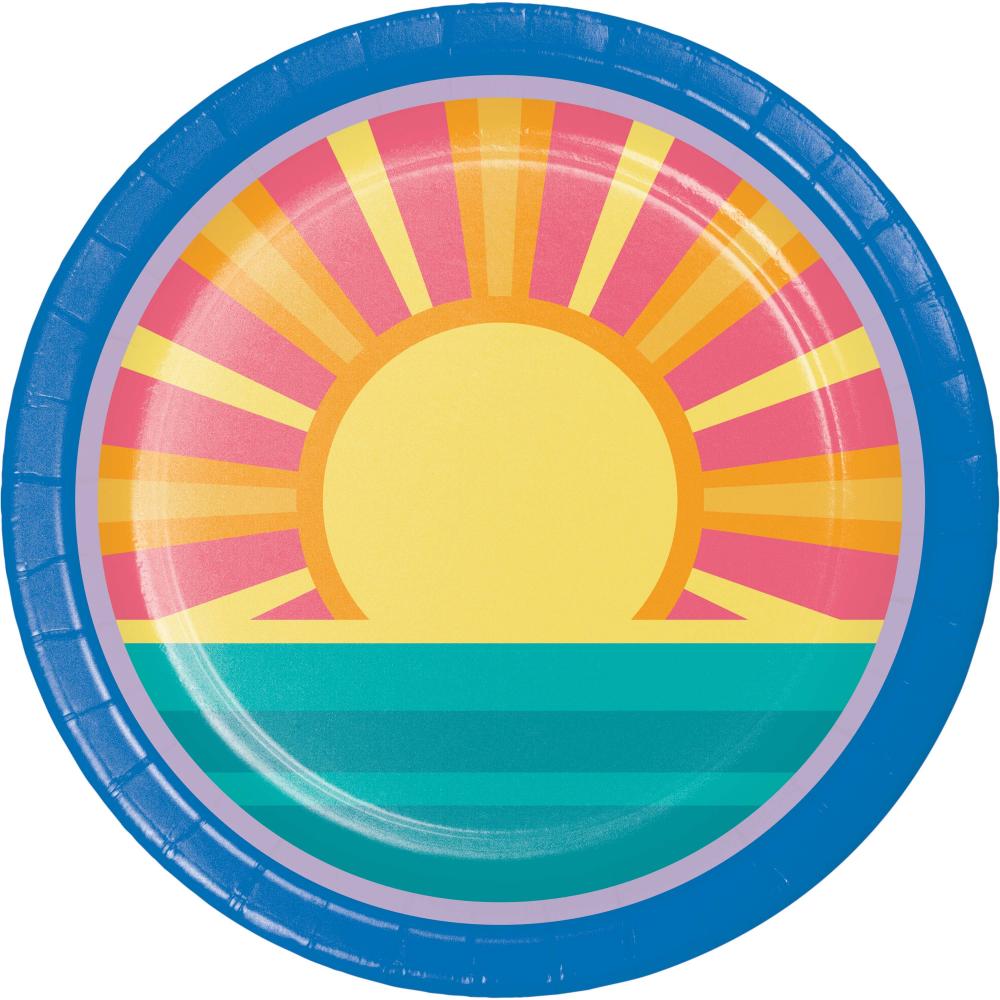 96/Case Luncheon Plate - Summer Sun - Party Themes by Creative Converting