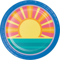 96/Case Luncheon Plate - Summer Sun - Party Themes by Creative Converting