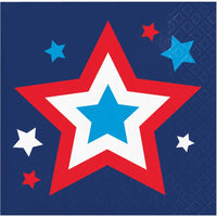 192/Case Beverage Napkin - Peace and Patriotism - Patriotic and 4th of July Party Supplies by Creative Converting