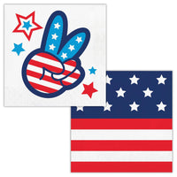 192/Case Luncheon Napkin - Peace and Patriotism - Patriotic and 4th of July Party Supplies by Creative Converting