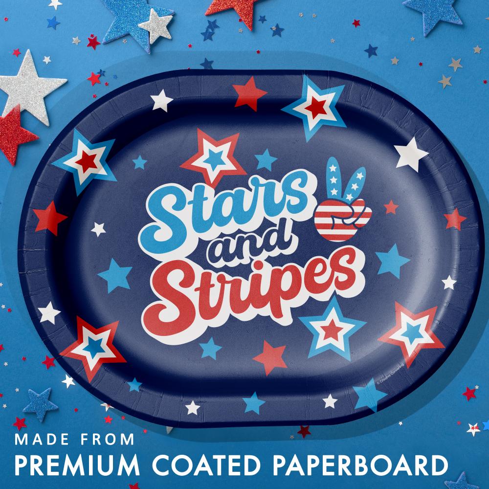 Oval Platter - Peace and Patriotism Party Decoration