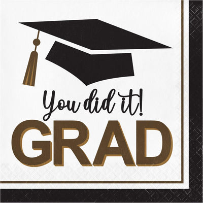 192/Case Luncheon Napkin - Graceful Grad - Graduation Party Supplies by Creative Converting