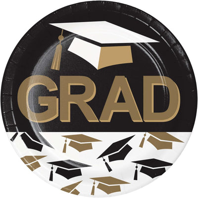 96/Case Luncheon Plate - Graceful Grad - Graduation Party Supplies by Creative Converting