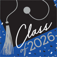 360/Case Luncheon Napkin - Class of 2026 Cobalt - Graduation Party Supplies by Creative Converting