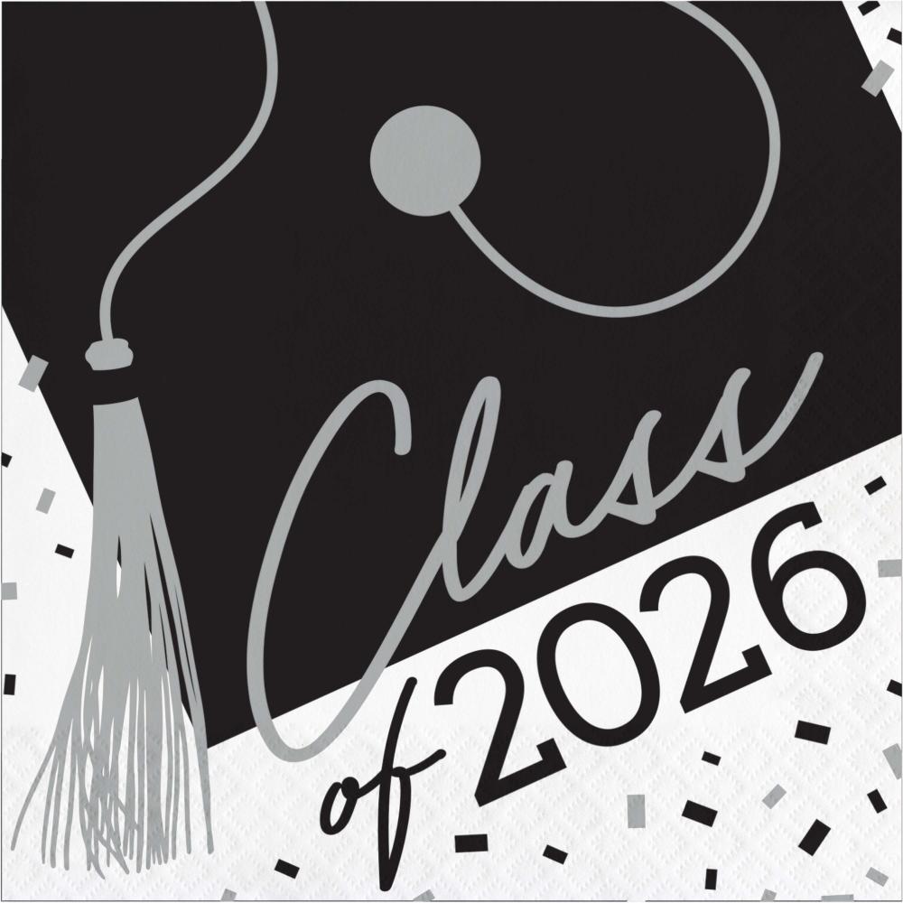 360/Case Luncheon Napkin - Class of 2026 White - Graduation Party Supplies by Creative Converting