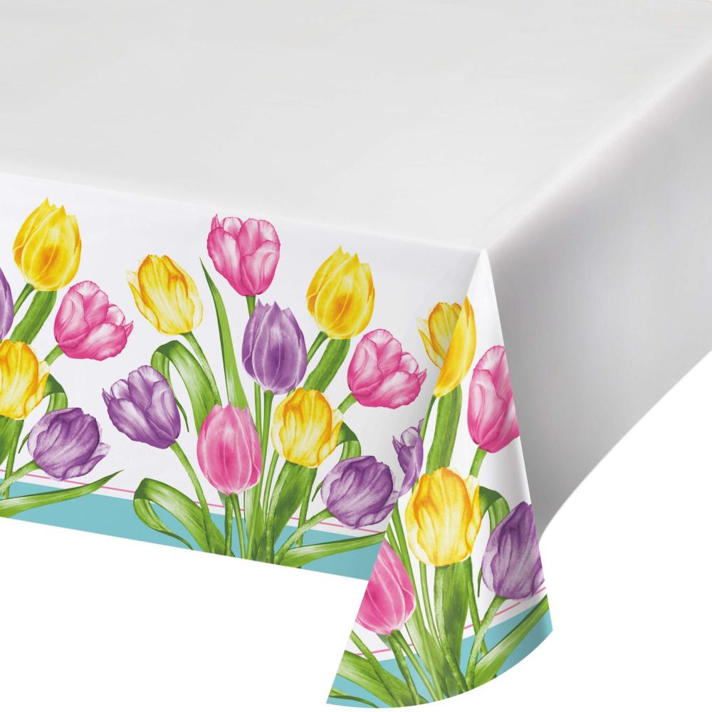 12/Case Paper Tablecover - Trendy Tulips - Party Themes by Creative Converting