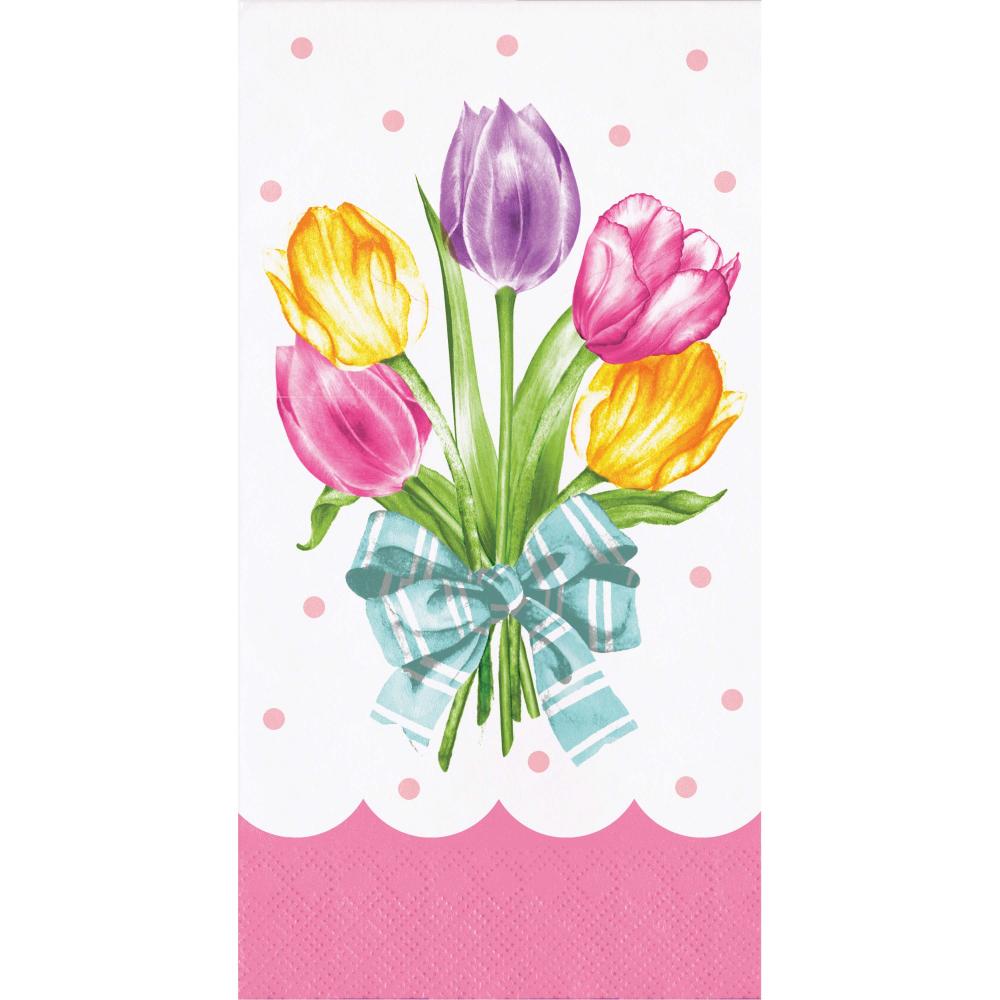 192/Case Guest Towel - Trendy Tulips - Party Themes by Creative Converting