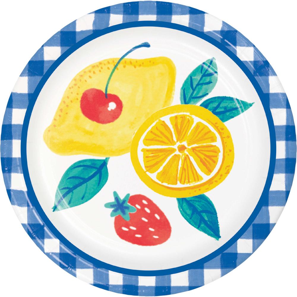 96/Case Dinner Plate - Fresh Fruits - Party Themes by Creative Converting
