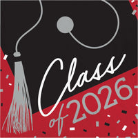 360/Case Luncheon Napkin - Class of 2026 Classic Red - Graduation Party Supplies by Creative Converting