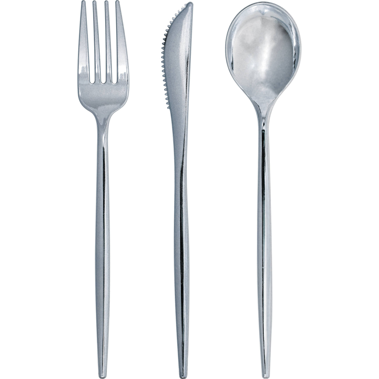 Silver Assorted Plastic Cutlery