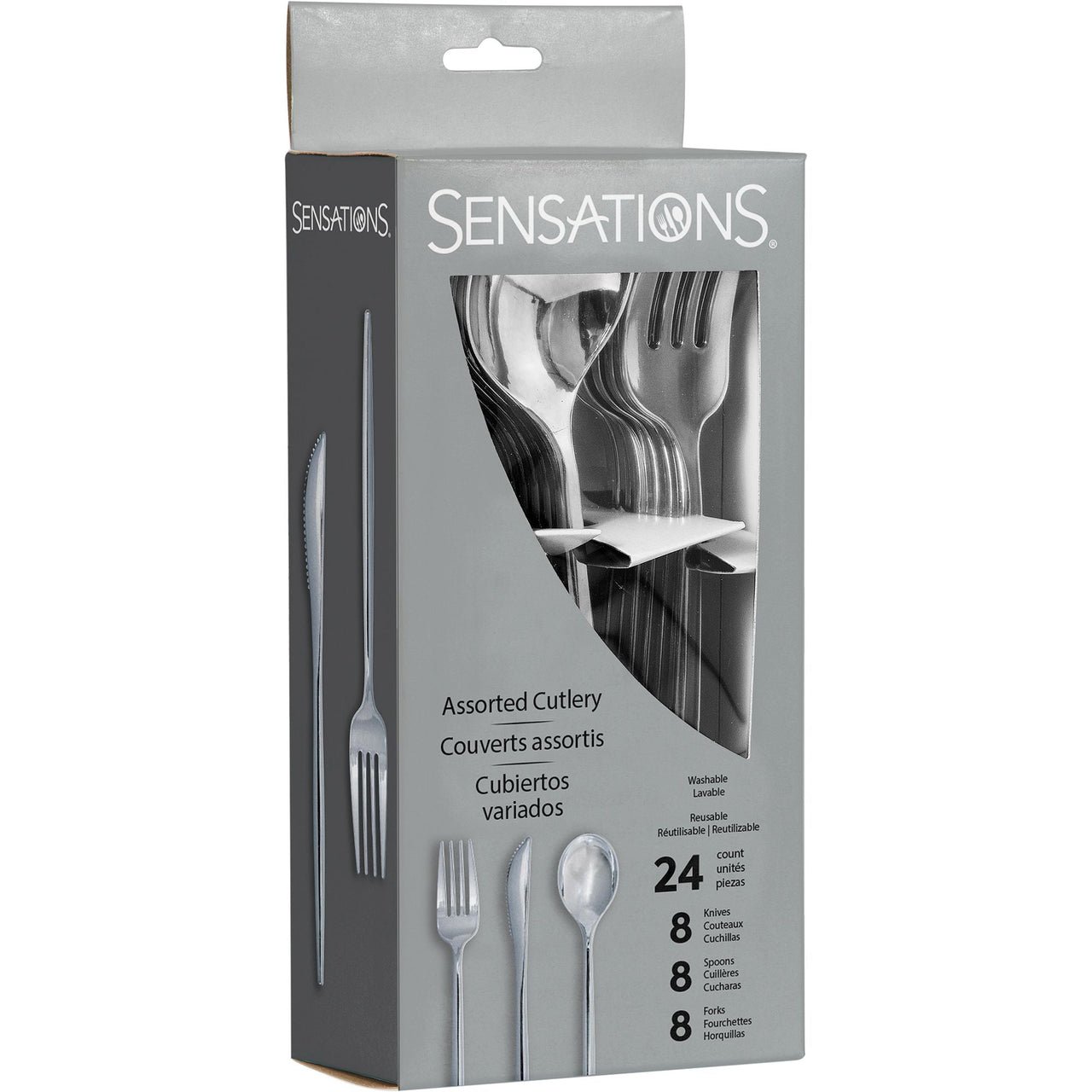 Silver Assorted Plastic Cutlery