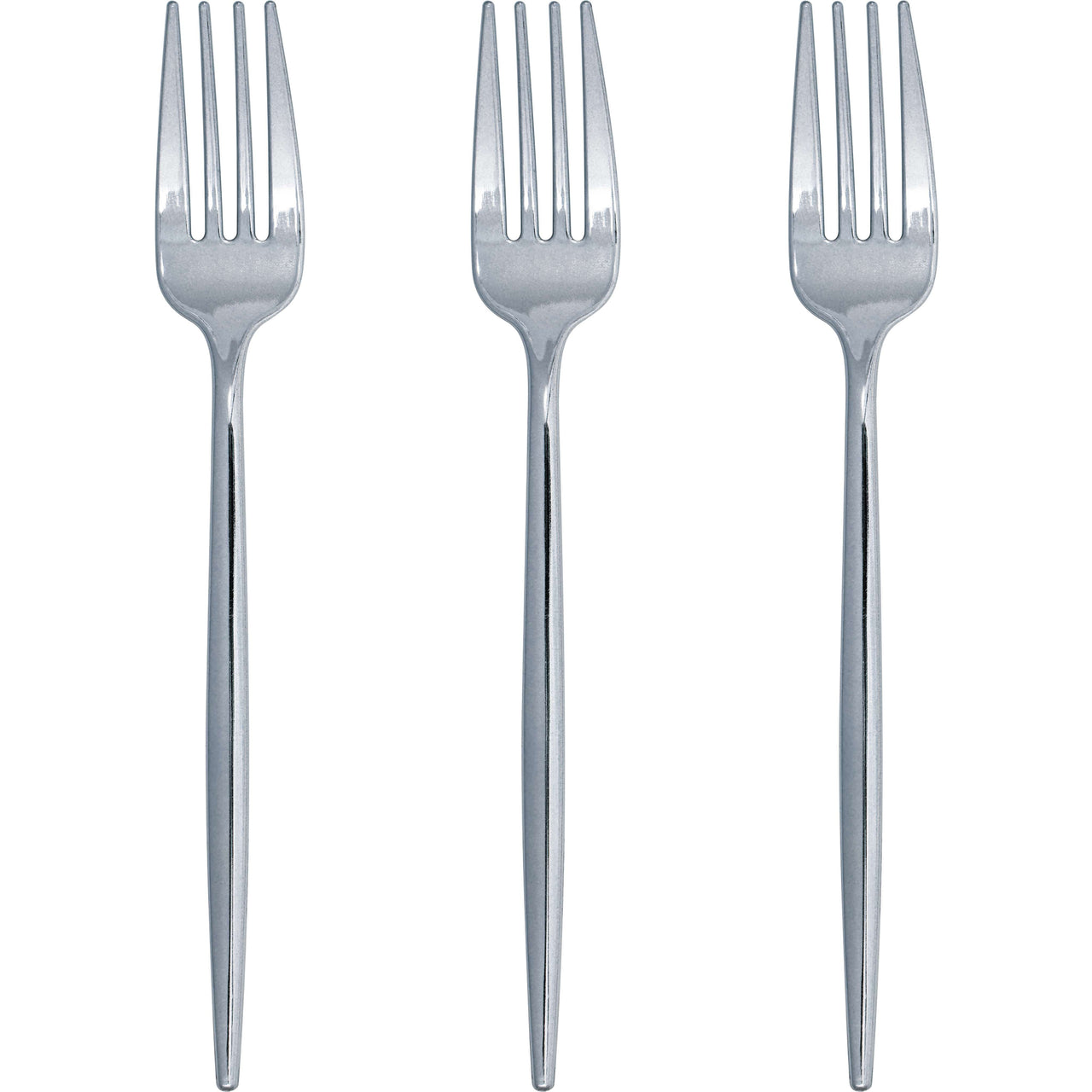 Silver Plastic Forks